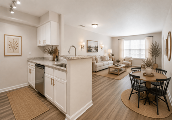 Open concept floor plans